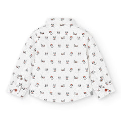 Camisa Manga Larga Popelin Mapache