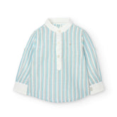 Camisa Manga Larga Lino Rayas