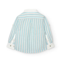 Camisa Manga Larga Lino Rayas