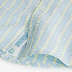 Camisa Manga Larga Rayas Azul