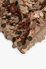 Falda Lentejuelas Dorado Boboli detale