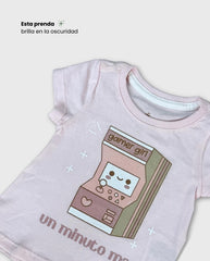 Pijama Bebé Niña Pantalon Gamer Brillo