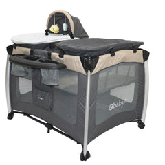 Cuna Corral Luren Beige Ebaby CAMBIADOR