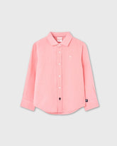 Camisa Manga Larga Lino Rosa Boboli