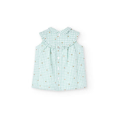 Vestido Con panty Cuadros Corazones Verde