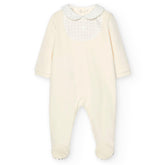 Pijama Pelele Terciopelo Blanco