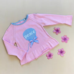 Saco Tricot Peace Rosa Dr Kid