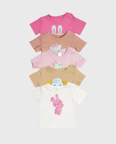 Set 5 Blusas Bebé Niña Bordado Animales