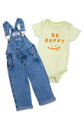 Conjunto Overol Denim Be Happy verde