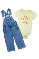 Conjunto Overol Denim Be Happy verde