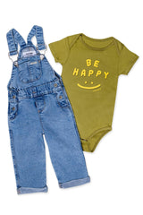 Conjunto Overol Denim Be Happy oliva
