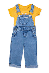 Conjunto Overol Denim Be Happy mostaza