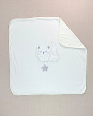 Set Primer Día Bordado Koala Blanco Cobija