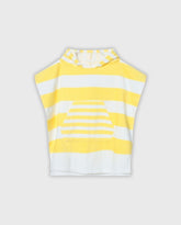 Toalla Con Capota Rayas Amarillo Boboli