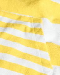 Toalla Con Capota Rayas Amarillo Boboli Textura