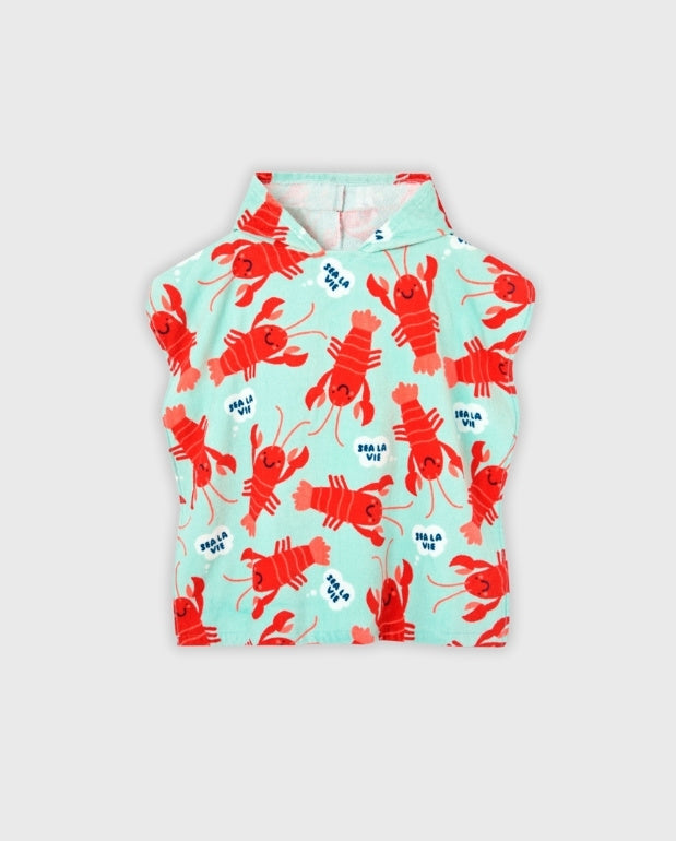 Toalla Con Capota Langosta Boboli