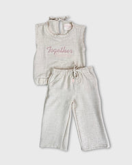 Conjunto Niña Pantalon Together Beige