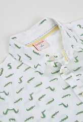 Camisa Manga Larga Cocodrilo Boboli detalle