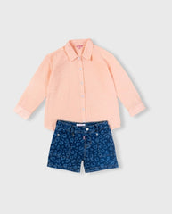 Conjunto para Niña Short Camisa