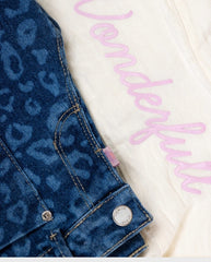 Conjunto para Niña Short Camisa Detalle