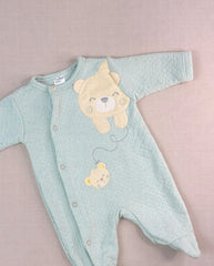 Set Primer Día Chaleco Oso Verde Bebes