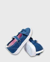 Baletas Estilo Denim Moño Melosos Niña
