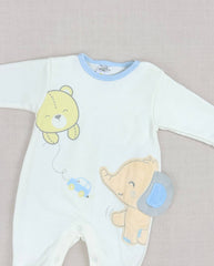 Set Primer Dia Oso Elefante Azul Blue