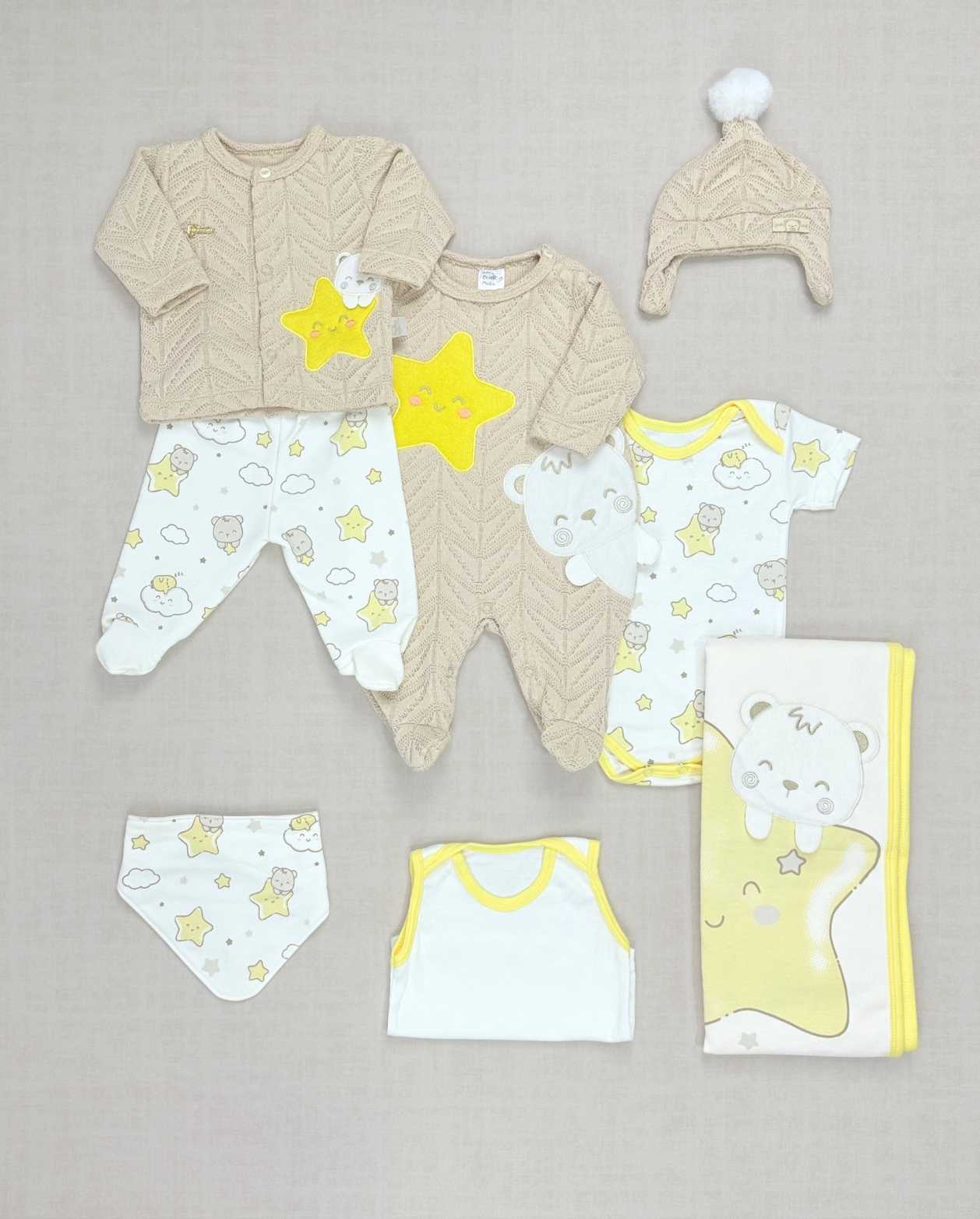 Set Primer Día Estrella Oso Café