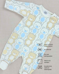 Set Primer Dia Estampado Osos Beige Niños