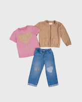 Conjunto 3 Piezas Chaqueta Ojalillo