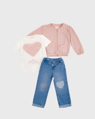 Conjunto 3 Piezas Chaqueta Ojalillo