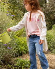 Conjunto 3 Piezas Chaqueta Larga Flores