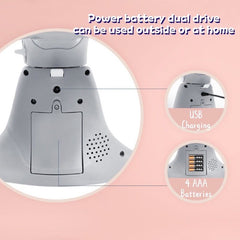 Silla Para Bebé Eléctrica Vibradora Elefante Gris Recargable