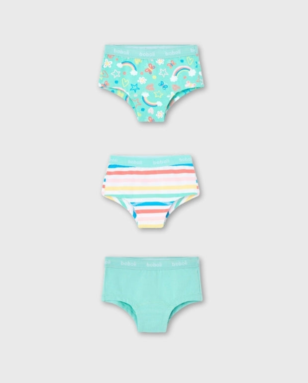 Set 3 Pantys Arcoiris Boboli