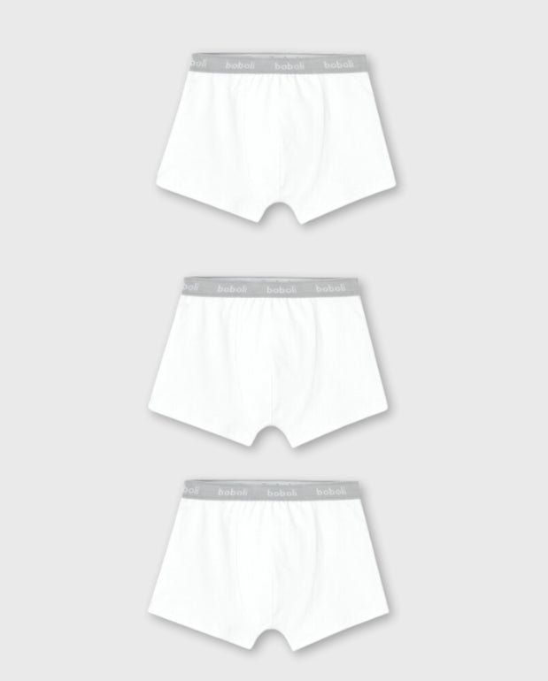 Set 3 Boxers Blanco Boboli