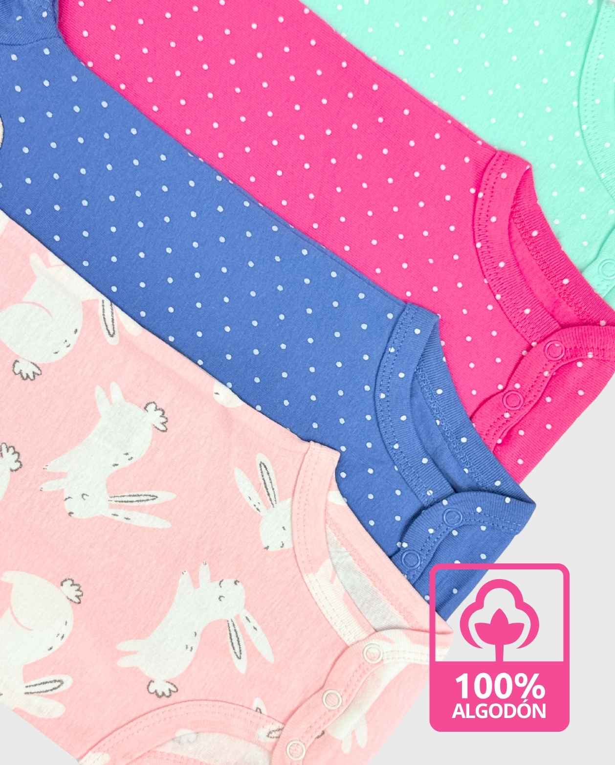 Set 5 Bodys Estampado Sapito Colores