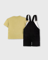 Conjunto Overol Camiseta Dog Verde