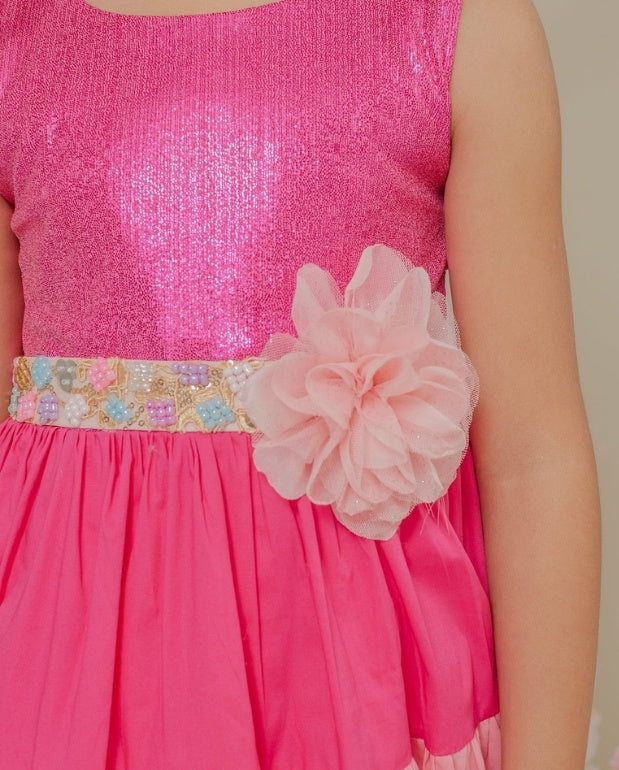 Vestido para Fiesta Aventura Fucsia Lilo Moño