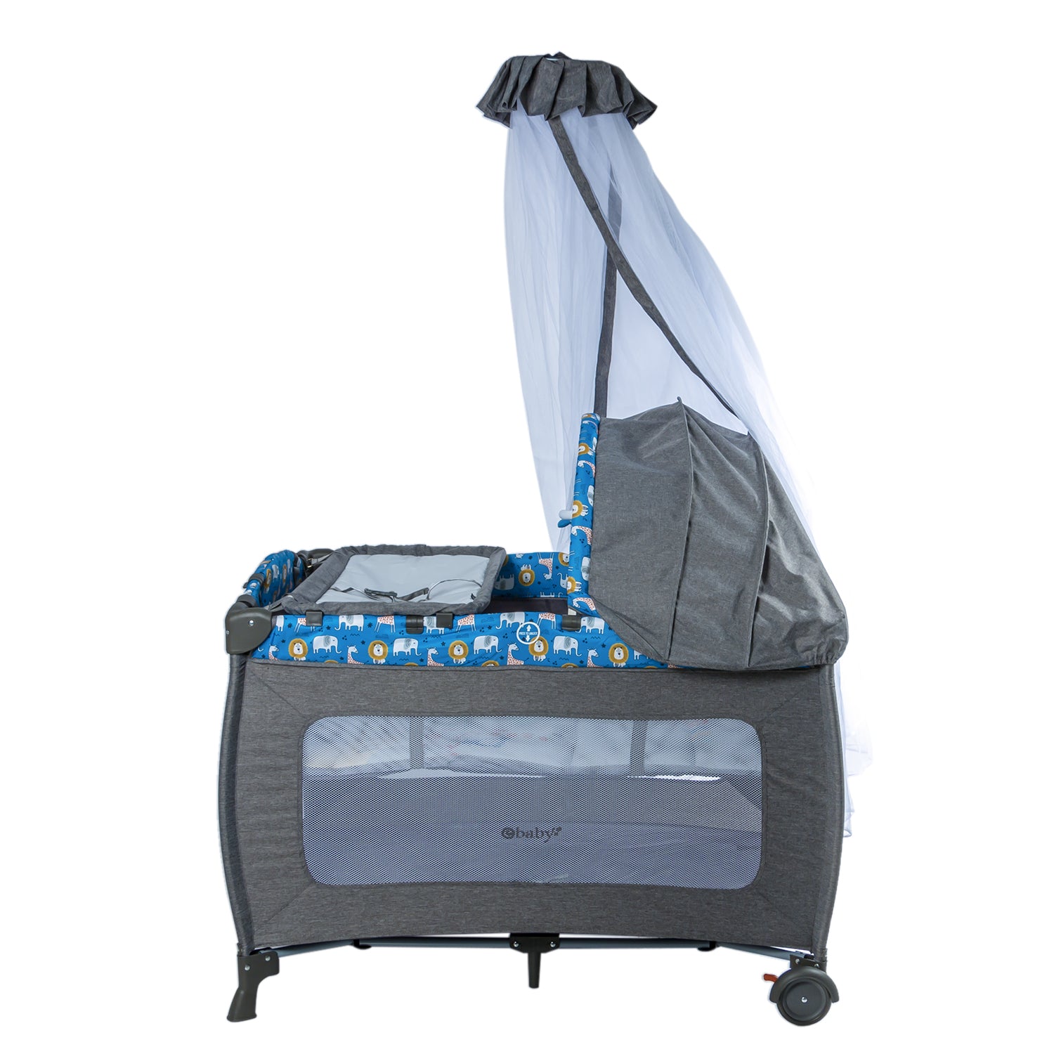 Cuna Corral Sally Azul Ebaby®
