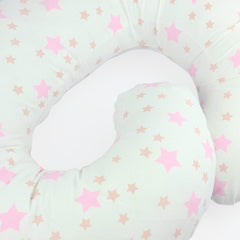 Almohada Para Lactancia Estampado El Bebé Feliz Rosa