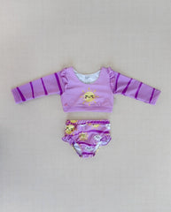 Vestido de Baño Manga Larga Sol Morado