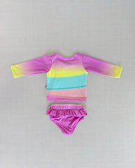 Vestido de Baño Manga Larga Pulpo Pink