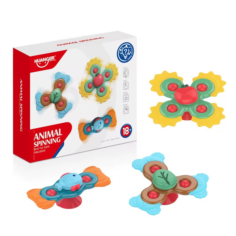 Set 3 Spinner Rasca Encías Animales