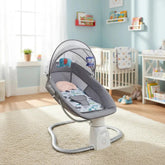 Silla Mecedora 3 en 1 Multifuncional Elefante y Buho Gris