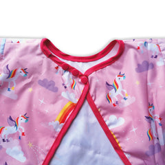 Babero Antifluido Con Mangas Unicornio Detalles