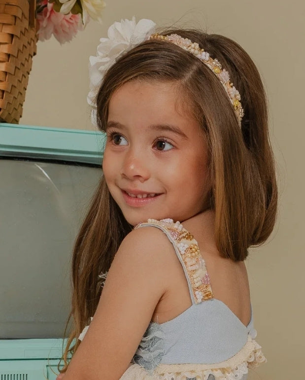 Balaca Flores Detalle Blanco