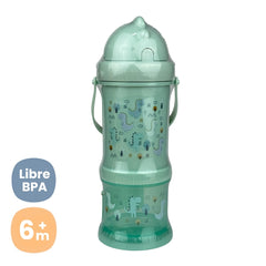 Termo Pitillo Con Porta Snack Verde