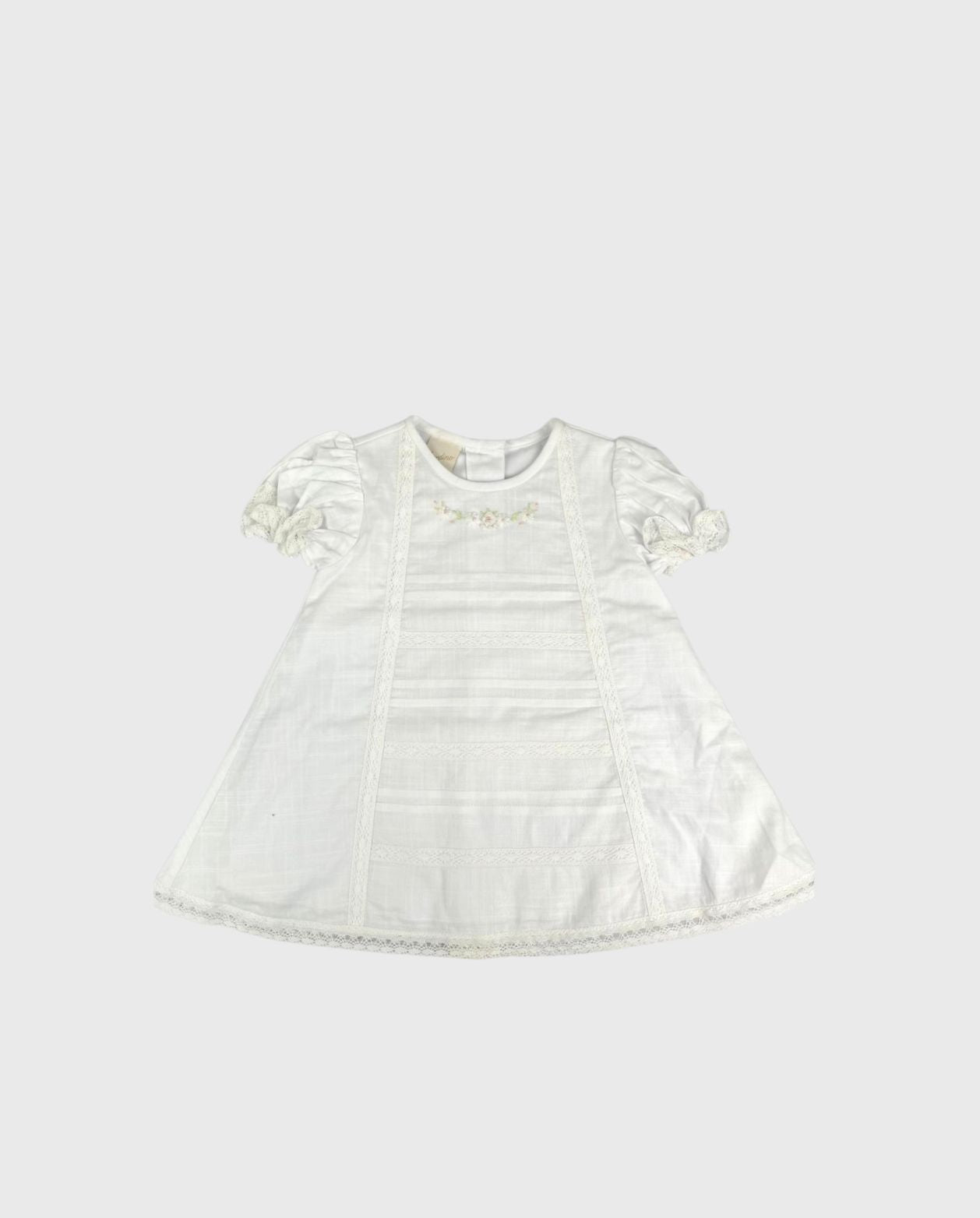 Vestido Ceremonia Encaje Blanco