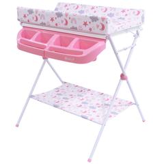 Bañera Cambiador Arcoiris Maxi Rosa Ebaby