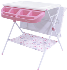 Bañera Cambiador Arcoiris Maxi Rosa Ebaby
